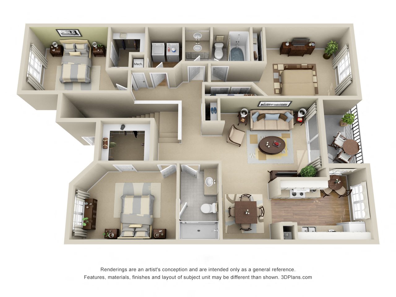 Floor Plans of Bexley at Brier Creek in Raleigh, NC